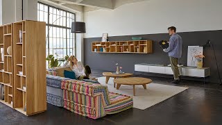 Natur im Wohnzimmer cubus pure Wohnwand und ur Couchtisch  Models  TEAM 7 [upl. by Avis]