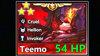 Worlds First 3Star Teemo Costs 54 HP⭐⭐⭐S55 Rivival [upl. by Gibbons]