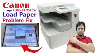 Image RUNNER 2520 Load Paper Error । Canon ir 2520 load paper problem [upl. by Atalaya]