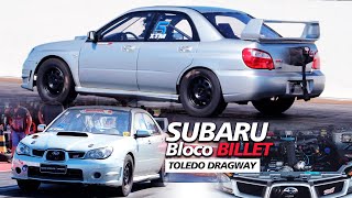 SUBARU 4x4 IMPREZA acelerando Na COLA Bloco Billet [upl. by Econah584]