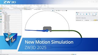 New Motion Simulation  ZW3D 2025 Official [upl. by Aretahs536]