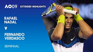 Rafael Nadal v Fernando Verdasco Extended Highlights  Australian Open 2009 Semifinal [upl. by Biddie993]