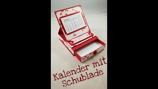 Tutorial Tischkalender mit Schublade [upl. by Freyah]