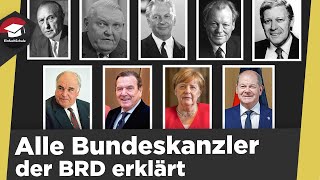 Die Bundeskanzler der BRD erklärt  Wie prägten sie Deutschland Alle Bundeskanzler kurz erklärt [upl. by Ennaed]