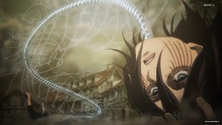 Eren Founding Titan Transformation Attack On Titan Episode 80 [upl. by Diamond]