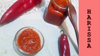 Harissa sauce  Hot Chili Pepper Paste recipe  Recette de Harissa ou Hrissa  هريسة [upl. by Ignace]