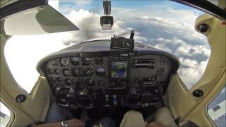 Cessna Skylane at 19000ft  cockpit video  must see [upl. by Samuelson620]