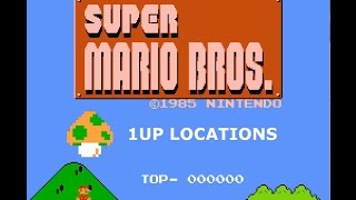 Super Mario Bros Secrets  1UP Locations [upl. by Dennie]