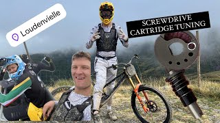 Loudenvielle adventure laps sick tracks fork cartridge tuning with an screwdriver [upl. by Wauters721]