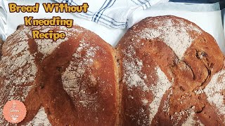 How To Make No Knead Olive Bread  Whole Wheat Bread  מתכון ללחם זיתים ללא לישה [upl. by Aiuqat396]