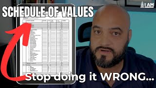 MASTER Your Schedule of Values [upl. by Allenod]