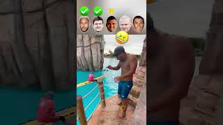 Crazy Water Challenge  Ronaldo 🥽🥶 shorts football maguire ronaldo casemiro haaland neymar [upl. by Ateekram]