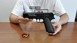 Colt M1911 Auto Shell Ejection Blowback Toy Gun Unboxing 2022 [upl. by Town621]