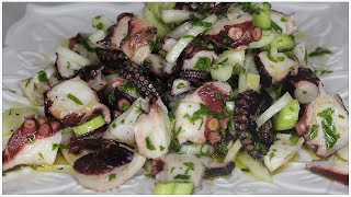 octopus salad Recipe from southern Italy سلطة الاخطبوط بطريقة الجنوب الايطالي [upl. by Zeb]