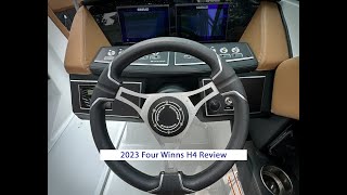 Four Winns H4 2023 Helm Features Boat Review and Walk Through by Bridge Marina [upl. by Shimkus]