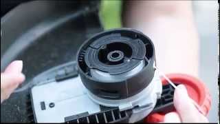 Changing a Single Line Spool on a BLACKDECKER String Trimmer [upl. by Catrina]