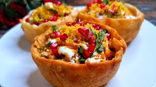 बिलकुल बाज़ार जैसी कटोरी चाट आसानी से बनाए ❤️  Katori Chaat  Tokri Chaat Recipe  Ramadan 2022 [upl. by Nevile659]