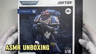 ASMR Unboxing of JOYTOY Warhammer 40K Sergeant Castor Ultramarine Figure ⚔️ [upl. by Wyatt929]