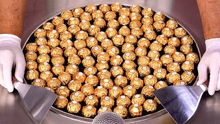 I Turn 100 Ferrero Rocher Into Ice Cream Rolls 30°C  ASMR [upl. by Edgell167]