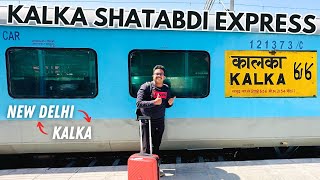 Kalka Shatabdi Express  New Delhi to Kalka Full Journey  Train to Gateway of Shimla [upl. by Hanonew]