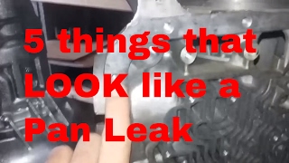 Transmission repair Tips 4L60E pan gasket leak [upl. by Arriaet]