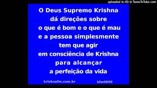 O Deus Supremo Krishna dá direções sobre o que é bom e o que é mau e a pessoa kfm9099 [upl. by Rogovy]