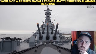 World of Warships Naval Legends  Battleship USS Alabama Reaction [upl. by Zitella758]