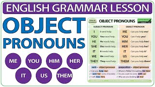 Object Pronouns in English  Me You Him Her It Us Them  Learn English  Grammar Lesson [upl. by Ssegrub]