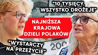 Emerytka vs student “Za mało ludzie zarabiają” Najniższa krajowa dzieli Polaków [upl. by Chancey]