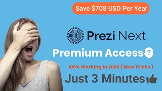 How to Get Prezi Premium Account FREE for Lifetime  2020 TRICKS🔥 [upl. by Imuyam]