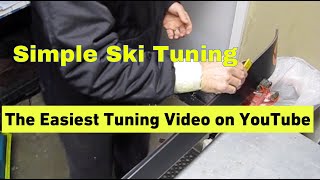 The Perfect Ski Tune  How To Tune Skis by hand in your own garage [upl. by Vanda]