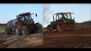 CASE IH 5140FENDT 306 LSBSA beim Gülle fahren und grubbern [upl. by Carberry]