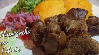 LLAPINGACHO CON FRITADA  Receta Fácil  Cocinando Con Malú [upl. by Essirahs]