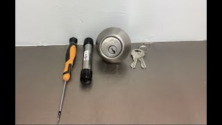 How to Disassemble a Defiant Deadbolt to Rekey [upl. by Ashton]