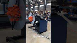 Hogi Coil uncoiling leveling cutting and automatic plate rolling welding Forming machine rolling [upl. by Zach556]