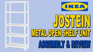 IKEA JOSTEIN Open Storage Shelf Assembly  Review  Clueless Dad [upl. by Kassia]