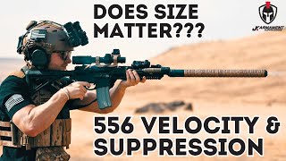 Does Size Matter  556 Velocity amp Suppression [upl. by Gney]