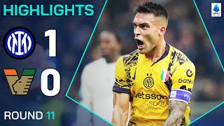 INTERVENEZIA 10  HIGHLIGHTS  Lautaro provides the goods for the Nerazzurri  Serie A 202425 [upl. by Emerald]