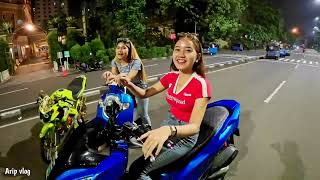 MALAH NG4JAK BALAP VLOG BARENG CEWEK PCX BIRU amp SCOOPY BIRU â‰ï¸ [upl. by Krug]