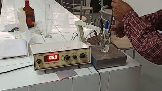 conductometric titration strong acid vs strong base [upl. by Ahsilet]