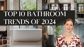 The Best Bathroom Trends of 2024  Interior Design Trends [upl. by Tybie]