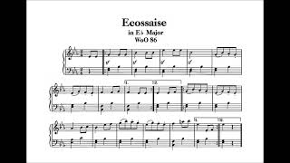 Ludwig van Beethoven  Ecossaise in Eflat Major WoO 86 [upl. by Joh]