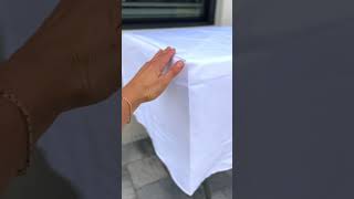 How To Tuck A Tablecloth For Neat Corners [upl. by Inalaehon]