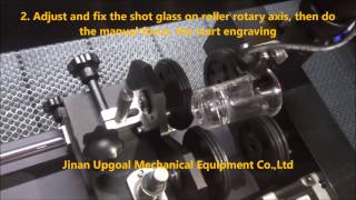 Shot Glass Pattern Engraving with UG9060 Co2 Laser Machine [upl. by Faux94]