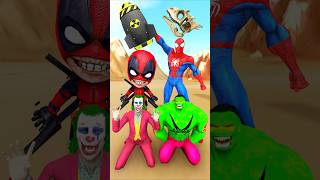 PoIpOiPoIpOiPoIpOiPoPi ✨🔥 Spiderman vs Joker Hulk Deadpool gta spiderman homemaranha [upl. by Bible]