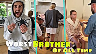 Worst Brother Of All Time 🤣 Pranks with family  Kristen Hanby amp Bryony hanby [upl. by Aihsercal]