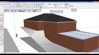 Contours in Sketchup Tutorial Basic includes PlusSpec walls and roof [upl. by Annaillil]