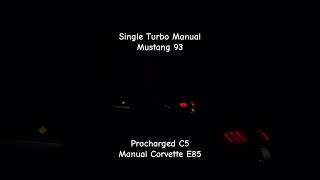 Turbo Mustang vs Procharged C5 mt82 turbomustang [upl. by Cowles]