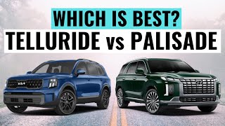 2023 Kia Telluride VS 2023 Hyundai Palisade  Best 3Row SUVs [upl. by Suoilenroc632]