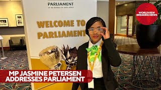 22 Year Old MP Jasmine Petersen Addresses Parliament on their Bad Behavior [upl. by Thedrick]